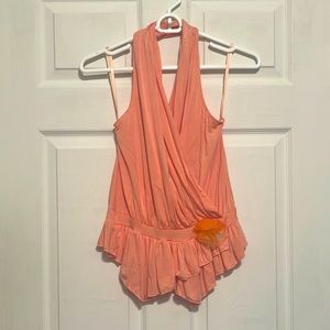 NWT Arden B. Halter with Tiered Hem
